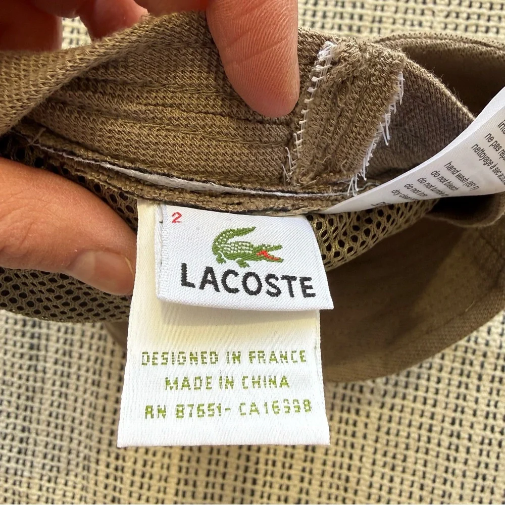 LACOSTE Men's Bucket Hat Size 2 - Picture 3 of 5